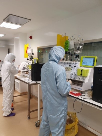 CCGTT clean rooms within the Centre for Cell, Gene & Tissue Therapeutics (CCGTT) clean rooms